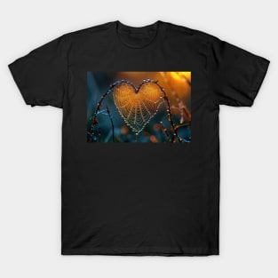 A Spider Web in the Shape of a Heart - Jigsaw Puzzle T-Shirt